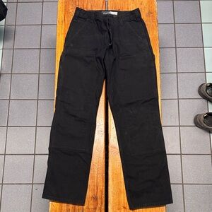 Carhartt Black Rugged Flex double front Relaxed Fit pants (BN3334-M) 33 x 34